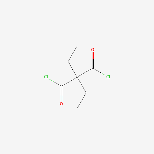 DIETHYLMALONIC ACID DICHLORIDE (CAS: 54505-72-5) - Chemical Structure and Molecular Formula 
