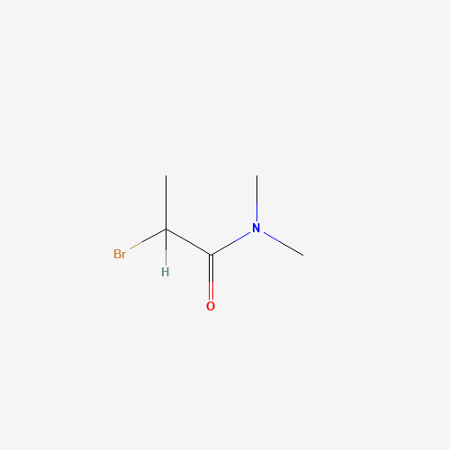 N,N-DIMETHYL-A-BROMOPROPIONAMIDE (CAS: 54537-47-2) - Chemical Structure and Molecular Formula 