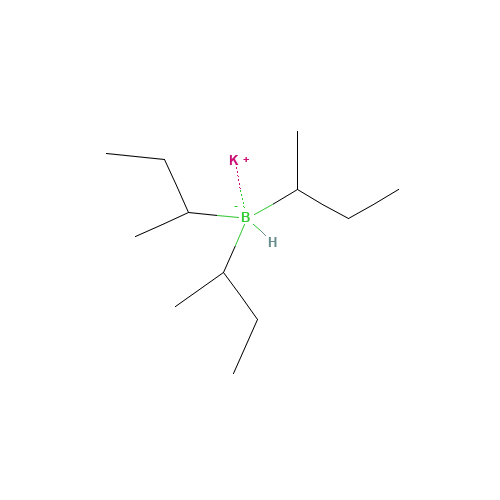 POTASSIUM TRI-SEC-BUTYLBOROHYDRIDE (CAS: 54575-49-4) - Chemical Structure and Molecular Formula 