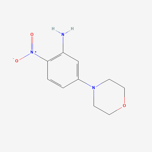 4-(3-Amino-4-nitrophenyl)morpholine (CAS: 54998-00-4) - Chemical Structure and Molecular Formula 