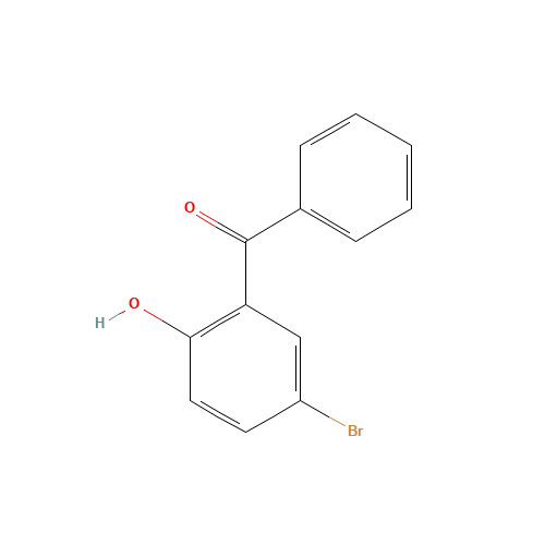 5-BROMO-2-HYDROXYBENZOPHENONE (CAS: 55082-33-2) - Chemical Structure and Molecular Formula 