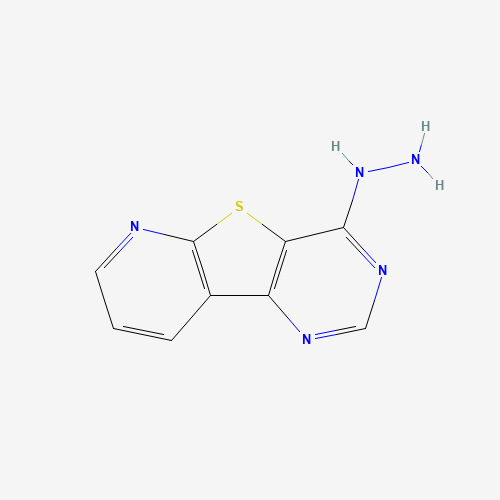 4-HYDRAZINOPYRIDO[3',2':4,5]THIENO[3,2-D]PYRIMIDINE (CAS: 55115-84-9) - Chemical Structure and Molecular Formula 