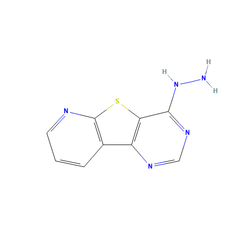 4-HYDRAZINOPYRIDO[3',2':4,5]THIENO[3,2-D]PYRIMIDINE (CAS: 55115-84-9) - Chemical Structure and Molecular Formula 