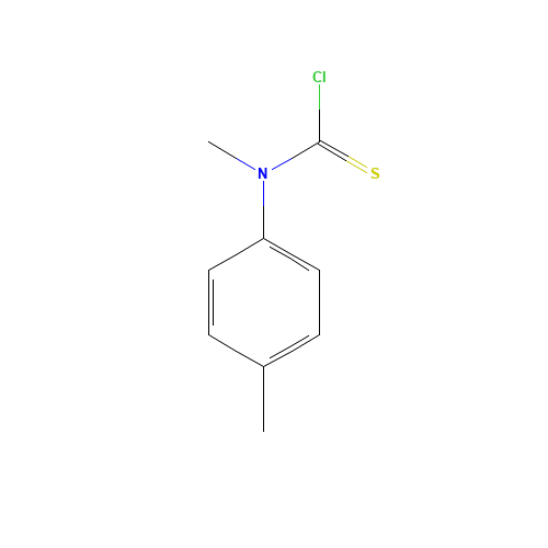 N-METHYL-N-(4-METHYLPHENYL)THIOCARBAMOYL CHLORIDE (CAS: 55246-78-1) - Chemical Structure and Molecular Formula 