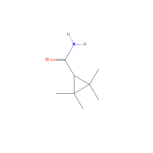 2,2,3,3-TETRAMETHYLCYCLOPROPANECARBOXAMIDE (CAS: 55265-53-7) - Chemical Structure and Molecular Formula 