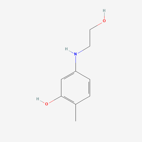5-[(2-Hydroxyethyl)amino]-o-cresol (CAS: 55302-96-0) - Chemical Structure and Molecular Formula 