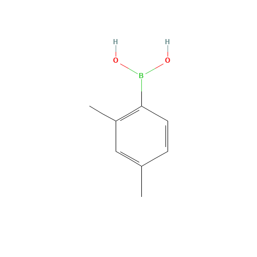 2,4-DIMETHYLPHENYLBORONIC ACID (CAS: 55499-44-0) - Chemical Structure and Molecular Formula 