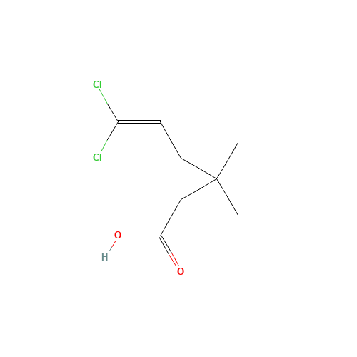 3-(2,2-Dichloroethenyl)-2,2-dimethylcyclopropanecarboxylic acid (CAS: 55701-03-6) - Related Chemical Product