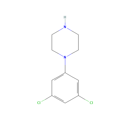 1-(3,5-DICHLOROPHENYL)PIPERAZINE (CAS: 55827-50-4) - Chemical Structure and Molecular Formula 