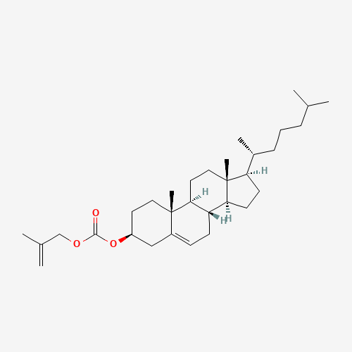 5-CHOLESTEN-3BETA-OL 3-METHYLALLYLCARBONATE (CAS: 56217-35-7) - Chemical Structure and Molecular Formula 