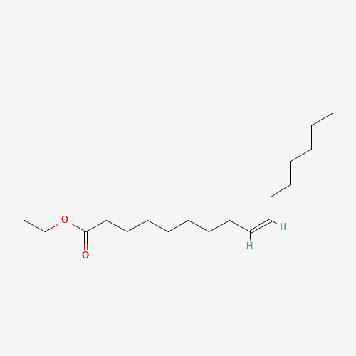 PALMITOLEIC ACID ETHYL ESTER (CAS: 56219-10-4) - Chemical Structure and Molecular Formula 