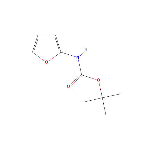 TERT-BUTYL N-(2-FURYL)CARBAMATE (CAS: 56267-47-1) - Chemical Structure and Molecular Formula 