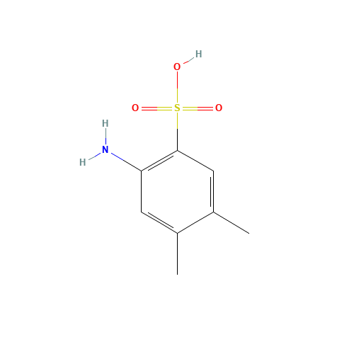 3,4-Dimethylaniline-6-sulfonic acid (CAS: 56375-83-8) - Chemical Structure and Molecular Formula 
