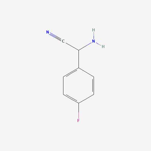 2-AMINO-2-(4'-FLUOROPHENYL)ACETONITRILE (CAS: 56464-70-1) - Chemical Structure and Molecular Formula 