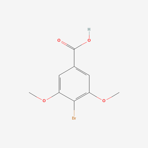 4-BROMO-3,5-DIMETHOXYBENZOIC ACID (CAS: 56518-42-4) - Chemical Structure and Molecular Formula 