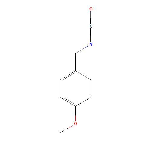 4-Methoxybenzyl isocyanate (CAS: 56651-60-6) - Chemical Structure and Molecular Formula 