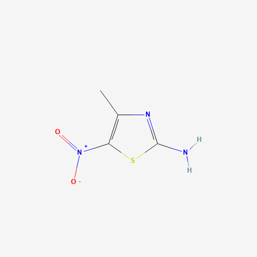 2-AMINO-5-NITRO-4-METHYL-1,3-THIAZOLE (CAS: 56682-07-6) - Chemical Structure and Molecular Formula 