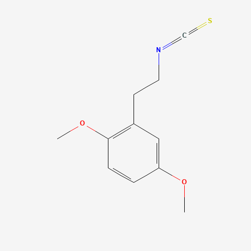 2,5-DIMETHOXYPHENETHYL ISOTHIOCYANATE (CAS: 56771-74-5) - Chemical Structure and Molecular Formula 
