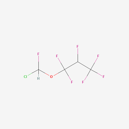 1,1,2,3,3,3-HEXAFLUOROPROPYL CHLOROFLUOROMETHYL ETHER (CAS: 56860-86-7) - Chemical Structure and Molecular Formula 