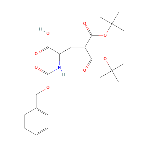 Z-DL-GLA(OTBU)2-OH (CAS: 56877-43-1) - Chemical Structure and Molecular Formula 
