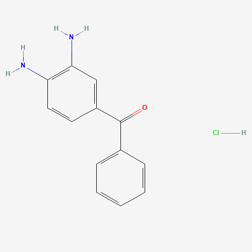 3,4-DIAMINOBENZOPHENONE MONOHYDROCHLORIDE (CAS: 57070-71-0) - Chemical Structure and Molecular Formula 
