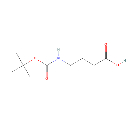 BOC-GAMMA-ABU-OH (CAS: 57294-38-9) - Chemical Structure and Molecular Formula 
