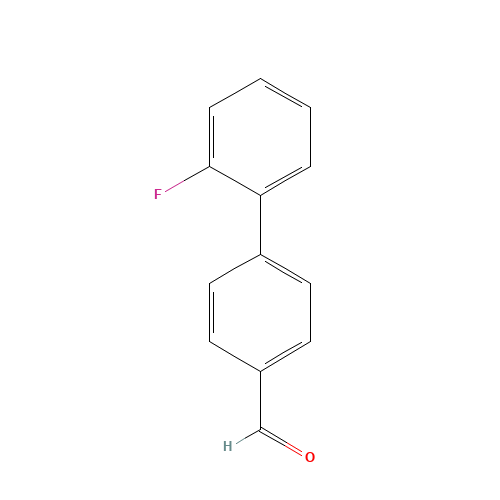 2'-FLUOROBIPHENYL-4-CARBALDEHYDE (CAS: 57592-42-4) - Chemical Structure and Molecular Formula 