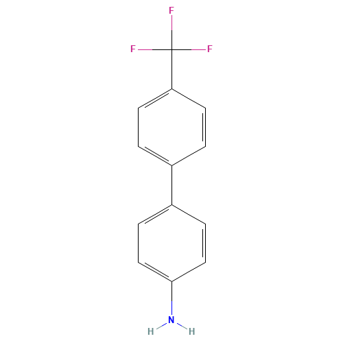 4'-TRIFLUOROMETHYL-BIPHENYL-4-YLAMINE (CAS: 57688-34-3) - Chemical Structure and Molecular Formula 