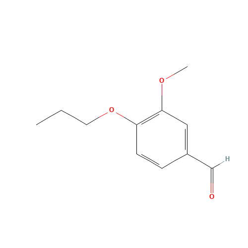 3-METHOXY-4-PROPOXY-BENZALDEHYDE (CAS: 57695-98-4) - Chemical Structure and Molecular Formula 