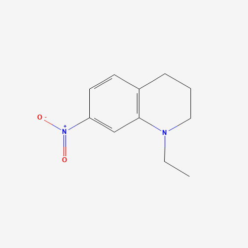 1-Ethyl-7-nitro-1,2,3,4-tetrahydroquinoline (CAS: 57883-28-0) - Chemical Structure and Molecular Formula 