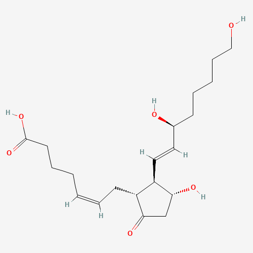 20-HYDROXY PROSTAGLANDIN E2 (CAS: 57930-95-7) - Chemical Structure and Molecular Formula 