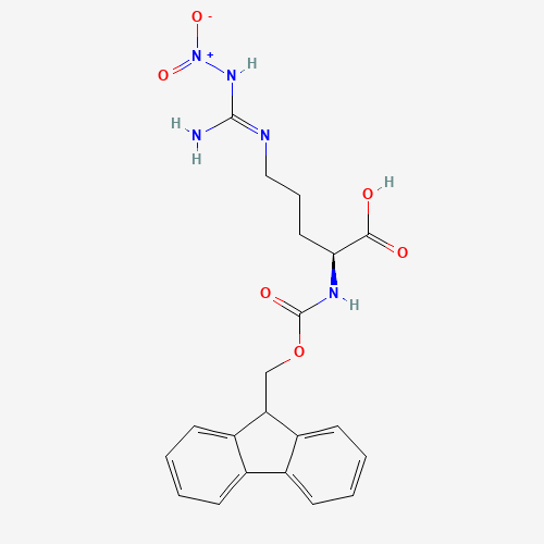 FMOC-ARG(NO2)-OH (CAS: 58111-94-7) - Chemical Structure and Molecular Formula 