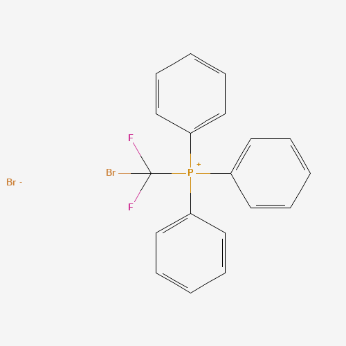 (BROMODIFLUOROMETHYL)TRIPHENYLPHOSPHONIUM BROMIDE (CAS: 58201-66-4) - Chemical Structure and Molecular Formula 