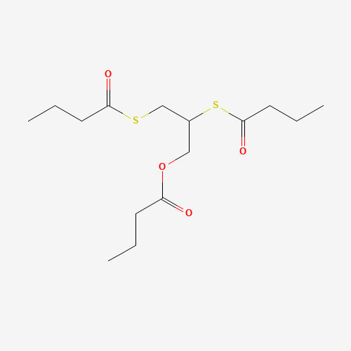2,3-DIMERCAPTO-1-PROPANOL TRIBUTYRATE (CAS: 58428-97-0) - Chemical Structure and Molecular Formula 