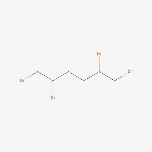 1,2,5,6-TETRABROMOHEXANE (CAS: 58443-86-0) - Chemical Structure and Molecular Formula 