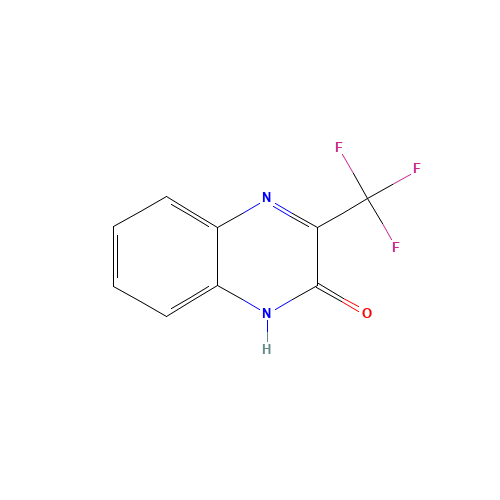 2-HYDROXY-3-(TRIFLUOROMETHYL)QUINOXALIN (CAS: 58457-64-0) - Chemical Structure and Molecular Formula 