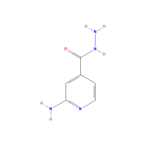2-AMINO-ISONICOTINIC ACID HYDRAZIDE (CAS: 58481-01-9) - Chemical Structure and Molecular Formula 
