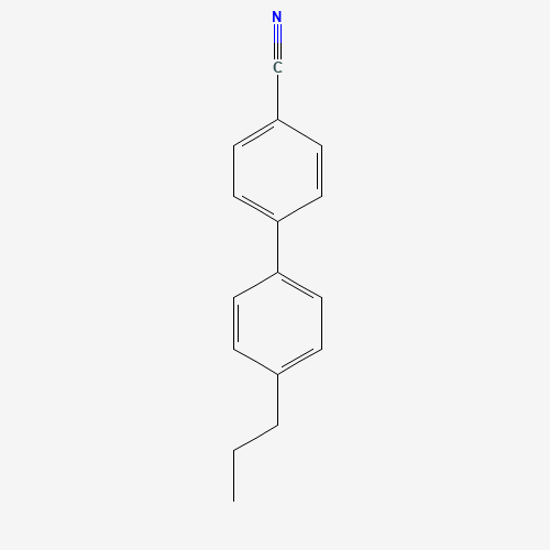 4-Propyl-4'-cyanobiphenyl (CAS: 58743-76-3) - Chemical Structure and Molecular Formula 