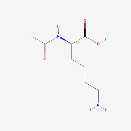 AC-D-LYS-OH (CAS: 58840-79-2) - Chemical Structure and Molecular Formula 