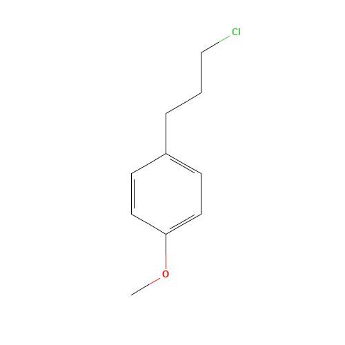 3-(4'-METHOXYPHENYL)PROPYL CHLORIDE (CAS: 59623-12-0) - Chemical Structure and Molecular Formula 