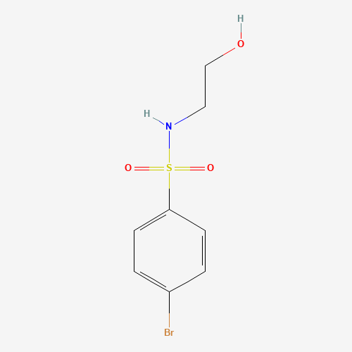 4-BROMO-N-(2-HYDROXYETHYL)BENZENESULPHONAMIDE (CAS: 59724-43-5) - Chemical Structure and Molecular Formula 
