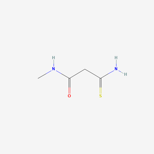 3-AMINO-N-METHYL-3-THIOXOPROPANAMIDE (CAS: 59749-86-9) - Chemical Structure and Molecular Formula 