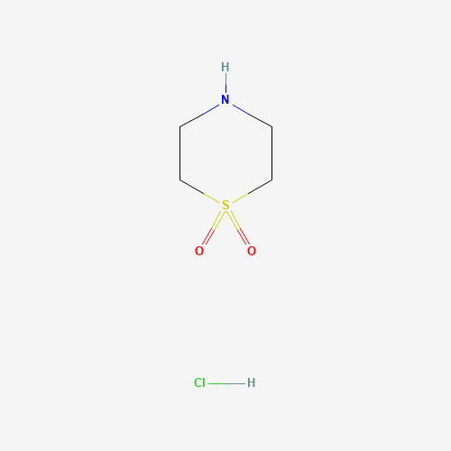 THIOMORPHOLINE 1,1-DIOXIDE HYDROCHLORIDE (CAS: 59801-62-6) - Chemical Structure and Molecular Formula 