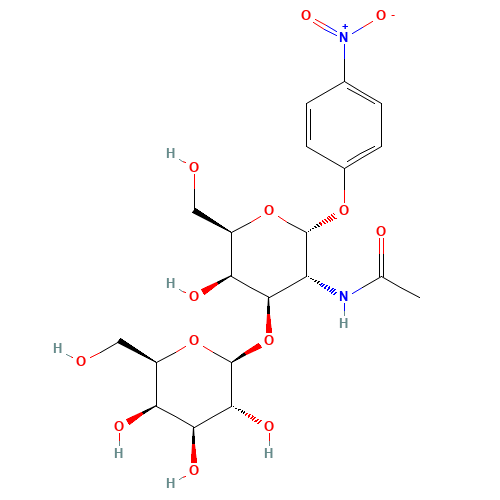 P-NITROPHENYL 2-ACETAMIDO-2-DEOXY-3-O-(BETA-D-GALACTOPYRANOSYL)-ALPHA-D-GALACTOPYRANOSIDE (CAS: 59837-14-8) - Related Chemical Product
