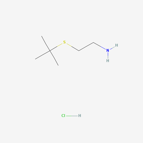 2-(TERT-BUTYLTHIO)ETHYLAMINE HYDROCHLORIDE (CAS: 60116-77-0) - Chemical Structure and Molecular Formula 