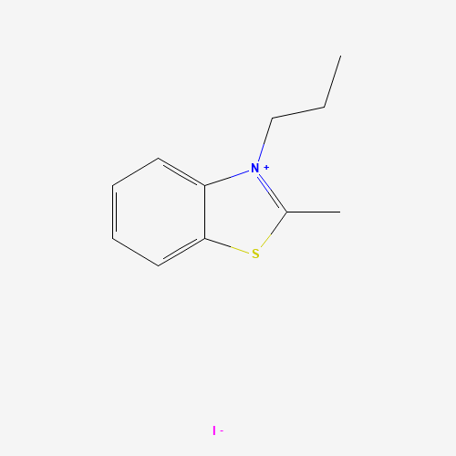 2-METHYL-3-PROPYLBENZOTHIAZOLIUM IODIDE (CAS: 60126-29-6) - Chemical Structure and Molecular Formula 