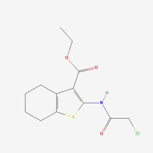 ETHYL 2-[(2-CHLOROACETYL)AMINO]-4,5,6,7-TETRAHYDRO-1-BENZOTHIOPHENE-3-CARBOXYLATE (CAS: 60442-41-3) - Related Chemical Product