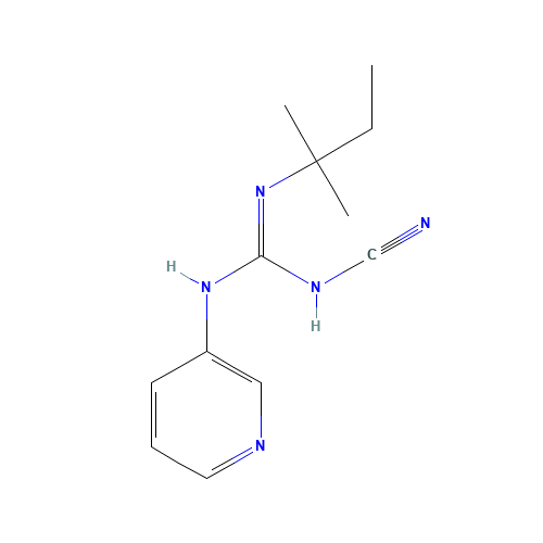 N-CYANO-N'-(1,1-DIMETHYLPROPYL)-N''-3-PYRIDYLGUANIDINE (CAS: 60559-98-0) - Related Chemical Product