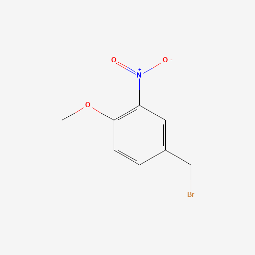 4-Methoxy-3-nitrobenzyl bromide (CAS: 61010-34-2) - Chemical Structure and Molecular Formula 