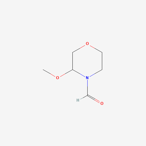 4-FORMYL-3-METHOXYMORPHOLINE (CAS: 61020-09-5) - Chemical Structure and Molecular Formula 